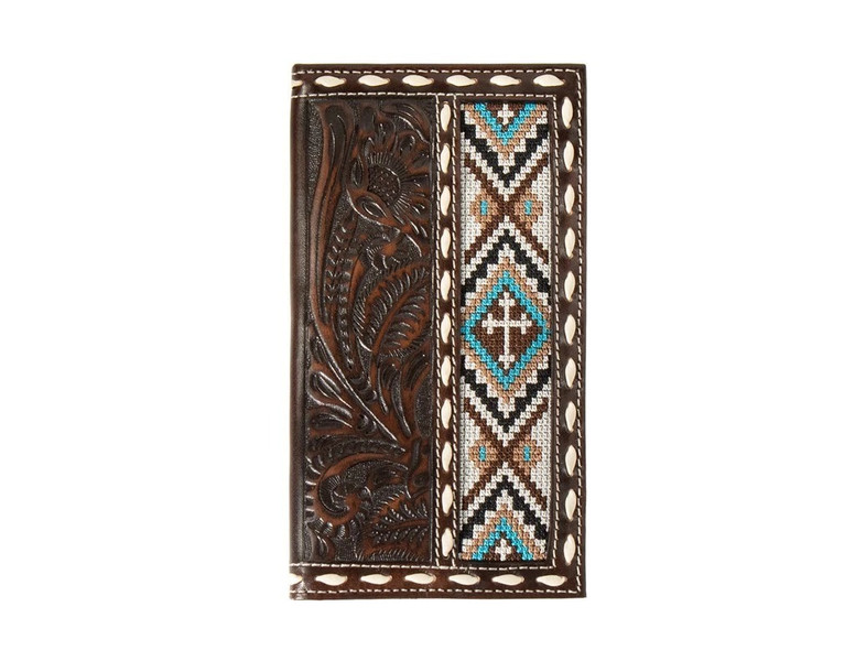 M&F NOCONA CROSS EMBROIDERY INLAY RODEO WALLET N500044402