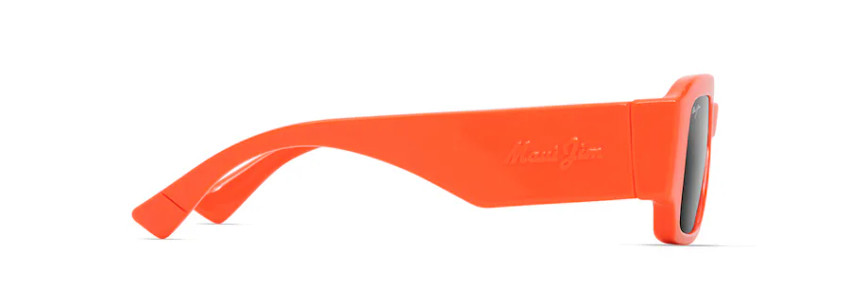 MAUI JIM KUPALE POLARIZED FASHION SUNGLASSES GREY/ORANGE 639-29