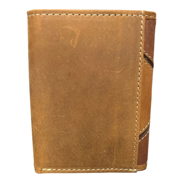 M&F ARIAT MENS PATCHWORK EMBOSSED TRIFOLD WALLET MULTICOLOR A3565497