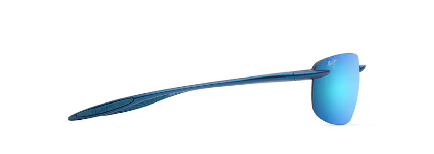 MAUI JIM HOOKIPA ULTRA POLARIZED RIMLESS SUNGLASSES BLUE HAWAII MJ0676S-003