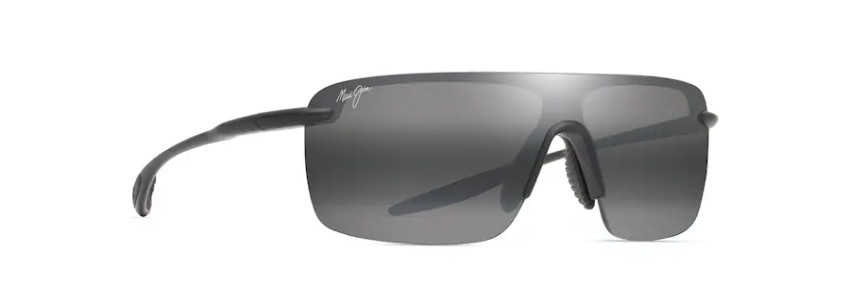 MAUI JIM PALULU POLARIZED SHIELD SUNGLASSES GREY/BLACK MJ0680S-001
