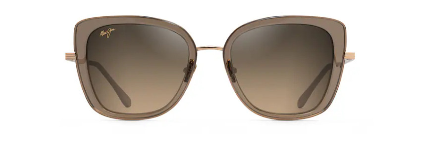 MAUI JIM VIOLET LAKE POLARIZED LUXURY SUNGLASSES BRONZE/TAUPE HS843-24