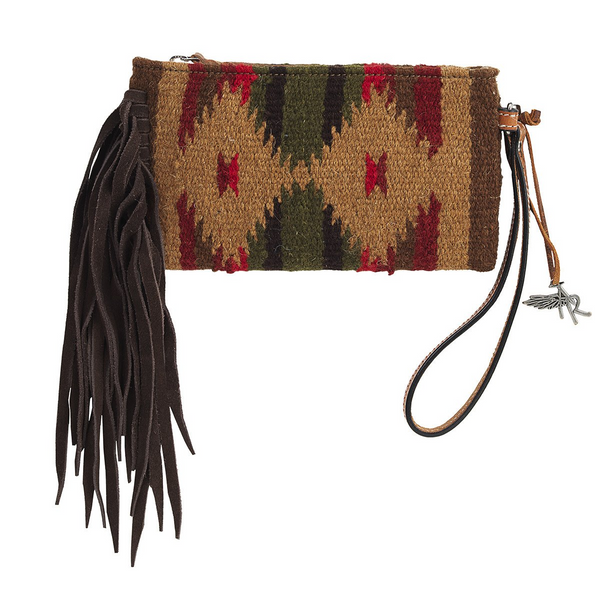 M&F ANGEL RANCH AZTEC BLANKET WALLET TAN D330003708