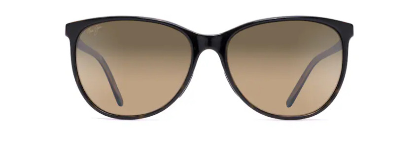 MAUI JIM OCEAN POLARIZED CAT EYE SUNGLASSES BRONZE/TORTOISE HS723-10P