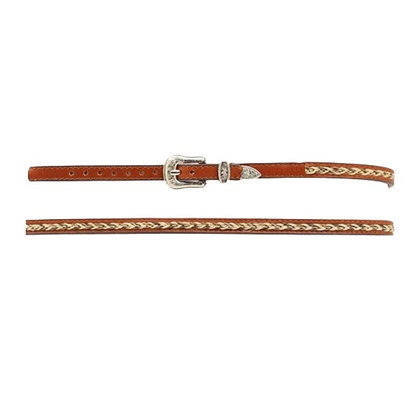 M&F TWISTER BRAIDED HORSEHAIR LEATHER HATBAND 0274802