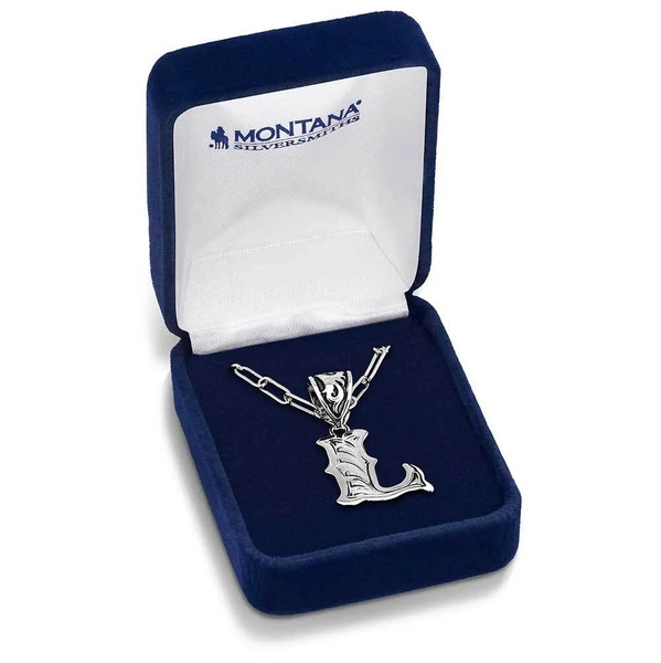 MONTANA WESTERN ENGRAVED INITIAL NECKLACE NC6096-L