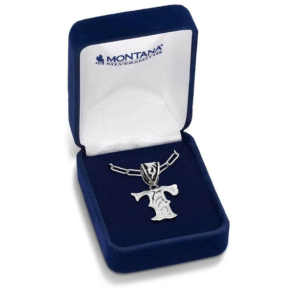 MONTANA WESTERN ENGRAVED INITIAL NECKLACE NC6096-T