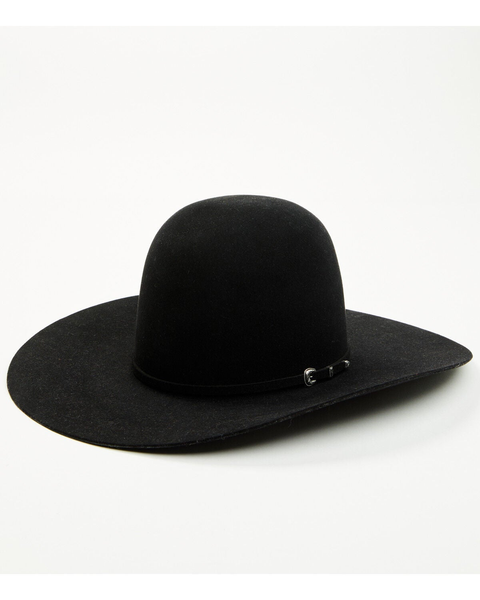 RODEO KING 7X FELT HAT 4 7/8" BRIM / OPEN CROWN BLACK