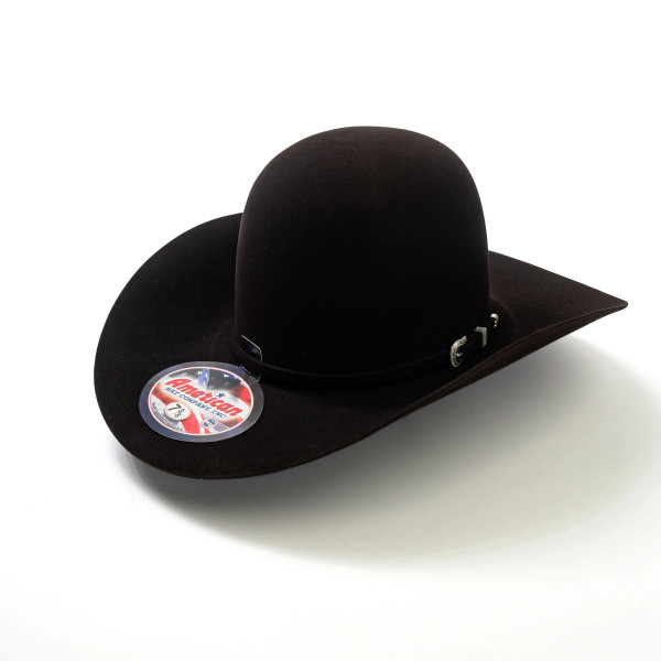 AMERICAN HAT 5" BRIM / 6" OPEN CROWN 10X BLACK