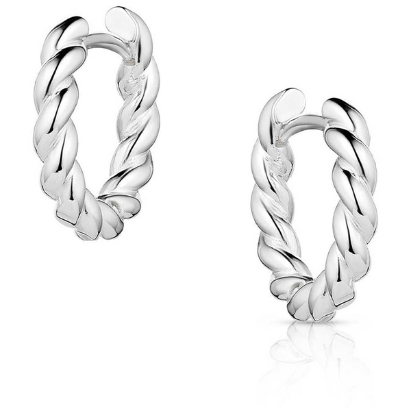 MONTANA BRAIDED ELEGANCE HOOP EARRINGS ER6130