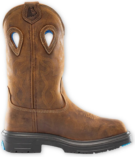 STEEL BLUE MENS 11" BLUE HEELER STEEL TOE BOOTS BROWN 813904