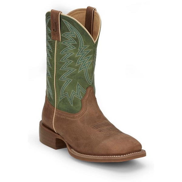 JUSTIN BIG BUCKS 11" WESTERN BOOT TAN COWHIDE FN7110