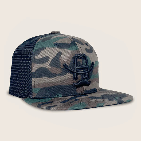 COWBOY COOL HANK 3D HAT GREEN CAMO/BLACK H565