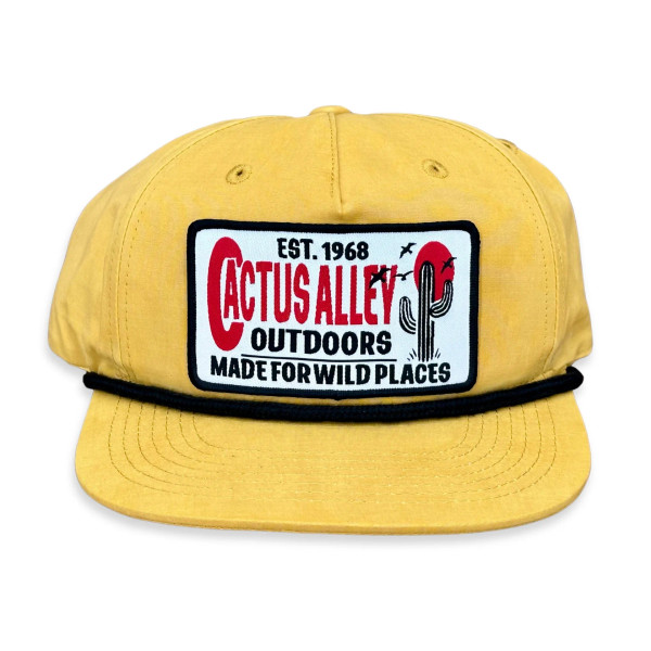 CACTUS ALLEY OUTDOORS BISCUIT/ BLACK ROPE SNAPBACK CAP 256YW-P197