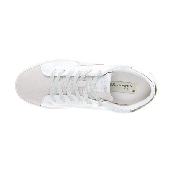 VINTAGE HAVANA FLAIR 34 SLIP ON SNEAKERS WHITE/GREY/GOLD