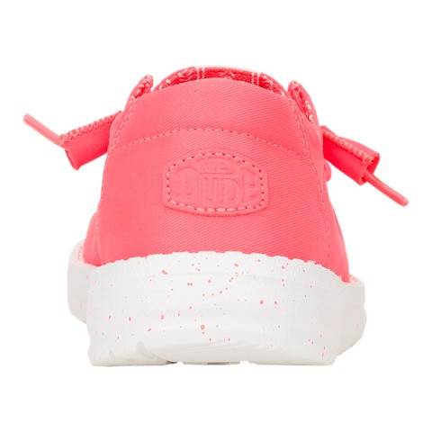 HEY DUDE WENDY STRETCH CANVAS FIERY CORAL 40902-789C
