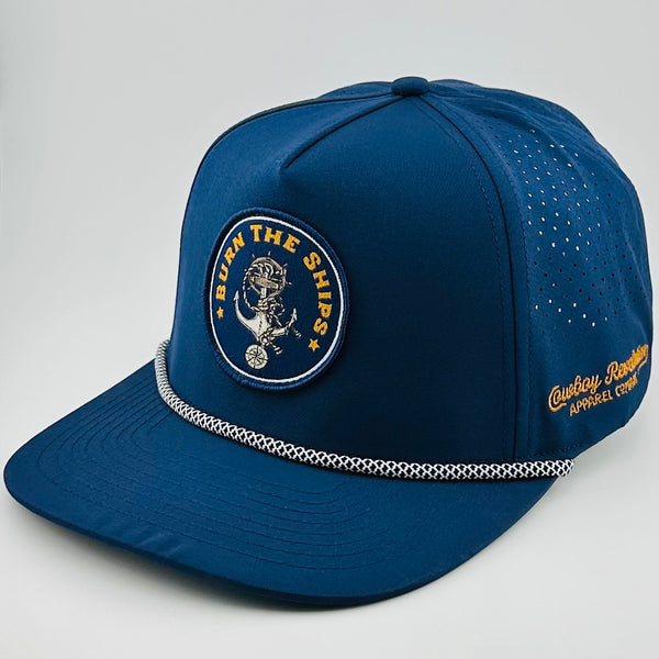COWBOY REVOLUTION NAVY BLUE BURN THE SHIPS PERFORMANCE HAT 