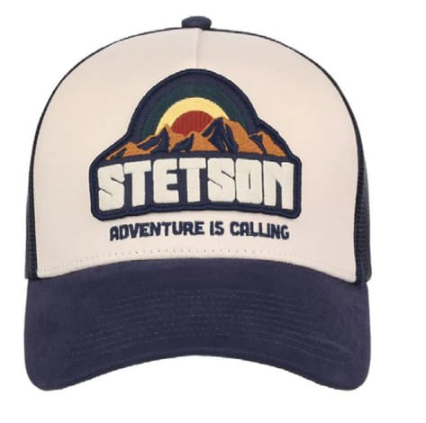 STETSON ADVENTURE IS CALLING BASEBALL CAP WHITE/NAVY 11-077-0102-0088