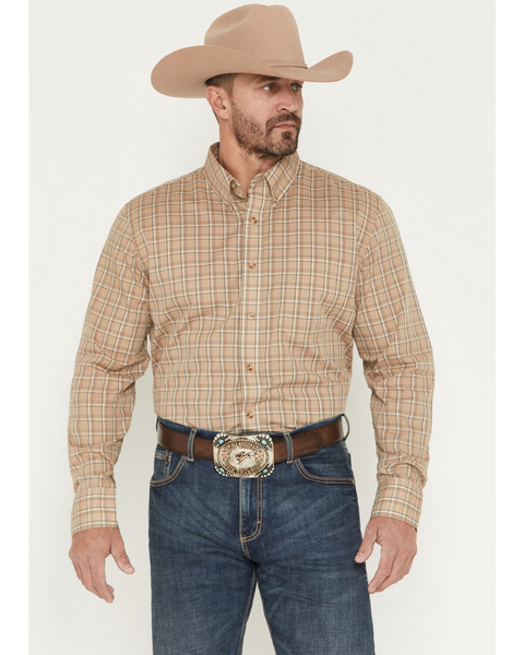 WRANGLER MENS RIATA PLAID PRINT SHORT SLEEVE BUTTON-DOWN SHIRT ASSSORTED 2367691