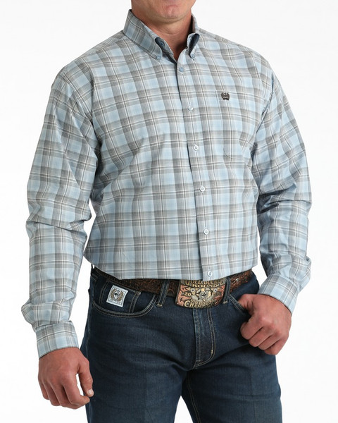CINCH MEN’S CLASSIC FIT BUTTON-DOWN SHIRT LIGHT BLUE MTW1106000