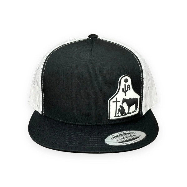 CACTUS ALLEY COWBOY AT THE CROSS 6006 SNAPBACK CAP 6006BW-PVC107