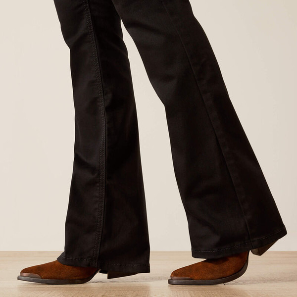 ARIAT PERFECT RISE ELLA BOOT CUT JEANS BLACK 10053533