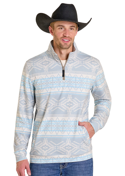 ROCK & ROLL LIGHT AZTEC PRINT PULLOVER BM91T07712
