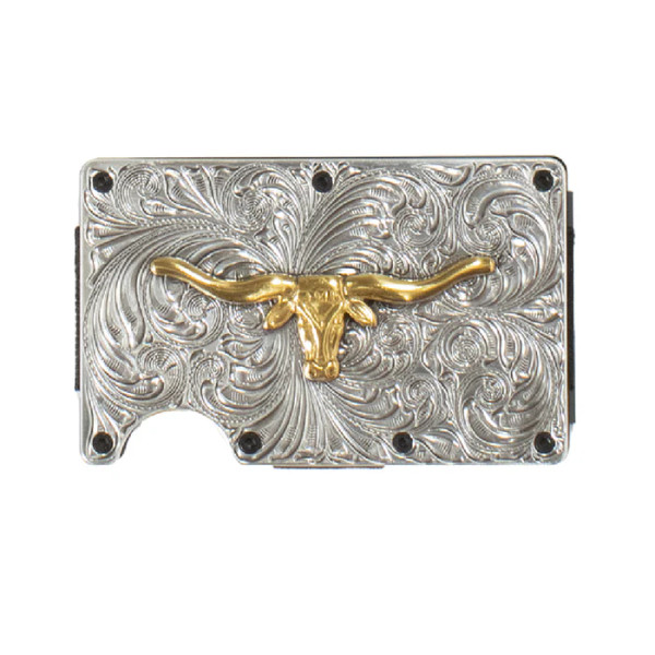 M&F 3D GOLD LONGHORN UTILITY WALLET D250008836