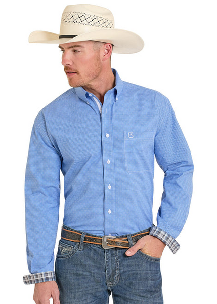 PANHANDLE LONG SLEEVE SHIRT BLUE RMB2S08267