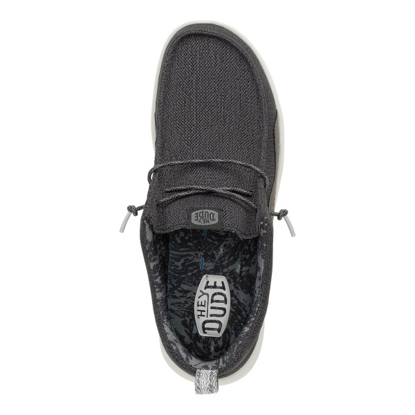 HEY DUDE WALLY HEY2O MESH BLACK/MONUMENT GREY 43145-0NU