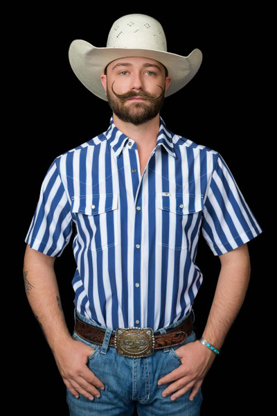FERRELL THE LIAM SHORT SLEEVE SNAP BLUE FPS1026058