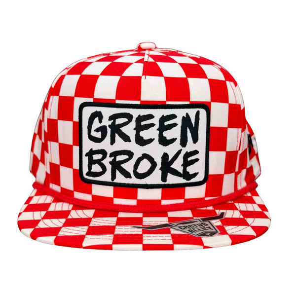 CACTUS ALLEY GREEN BROKE RED FINISH LINE SNAPBACK CAP PH124-P218