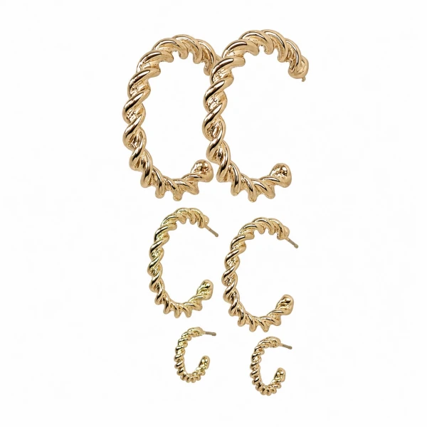 WEST & CO. THE LUFKIN EARRING GOLD WC-E02G