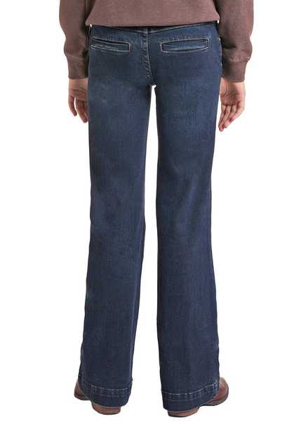 ROCK & ROLL GIRLS WELT POCKET TROUSER JEANS DARK WASH BG5MD09864