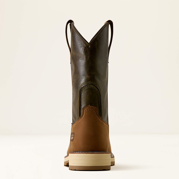ARIAT ACTIVATOR PATRIOT WIDE SQUARE STEEL TOE ALAMO BROWN 10080468