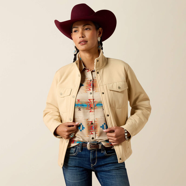 ARIAT BERBER BACK SOFTSHELL JACKET IRISH CREAM 10079339