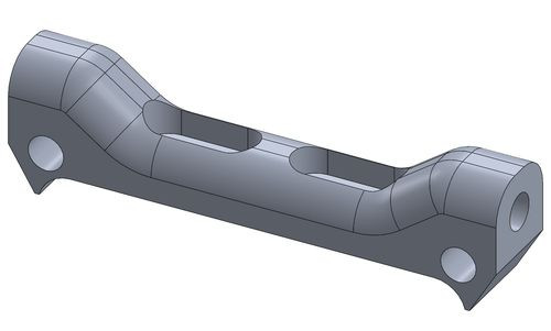 Parolin ALUMINIUM HEEL SUPPORT - BLACK ANODIZED