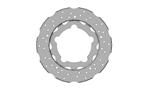 Parolin REAR BRAKE DISC 195X18MM SELF-VENTILATED FLOATING CIK 2014 IRON