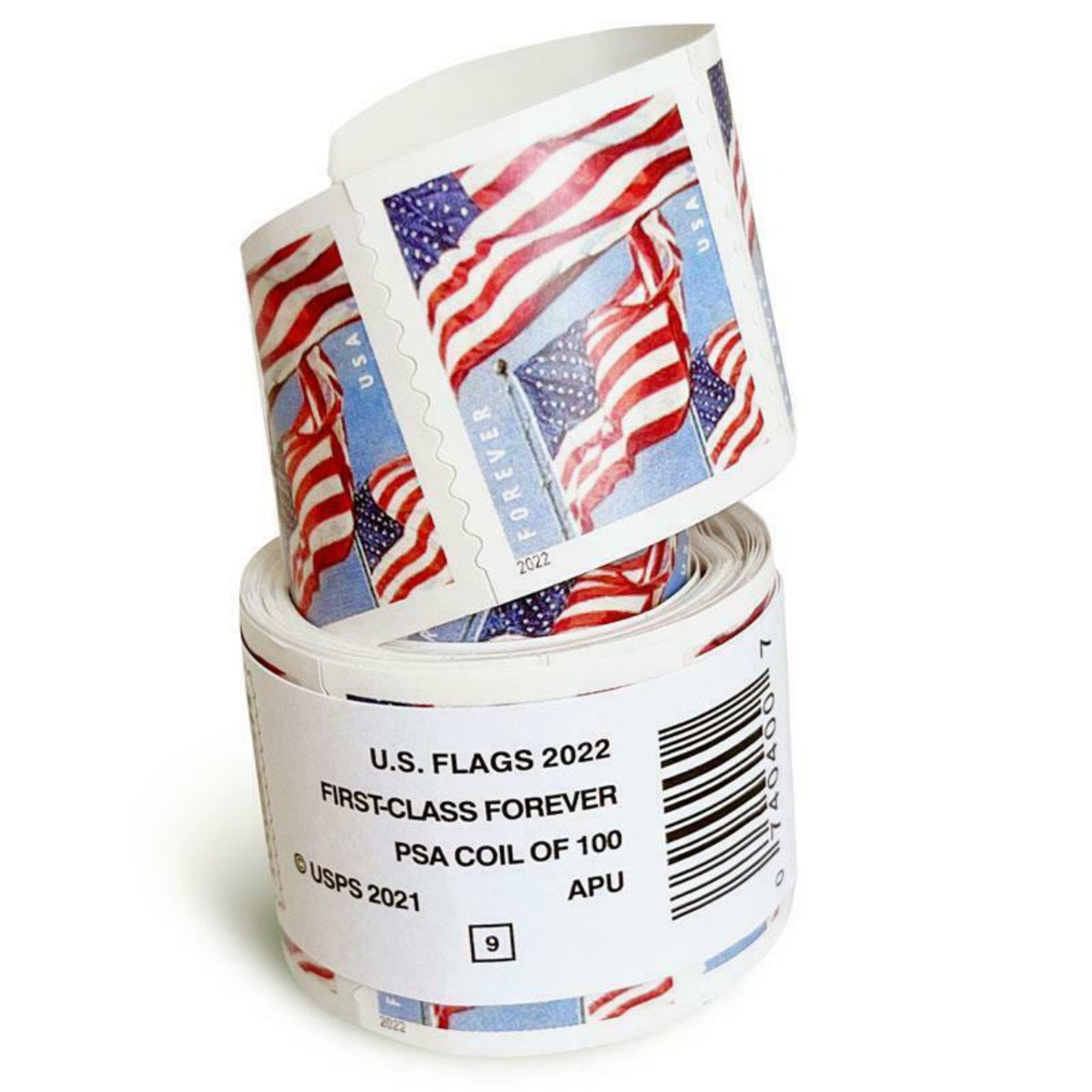 Art Craft 2022 U.S. Flags 5 Booklet Pane of 100 Forever US Stamps Total  100PCS Sealed 