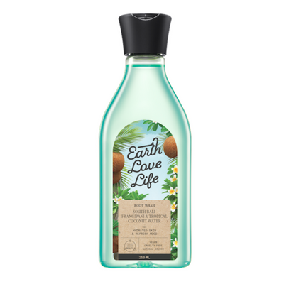 Earth Love Life South Bali Frangipani & Tropical Coconut Water Body Wash 250ml