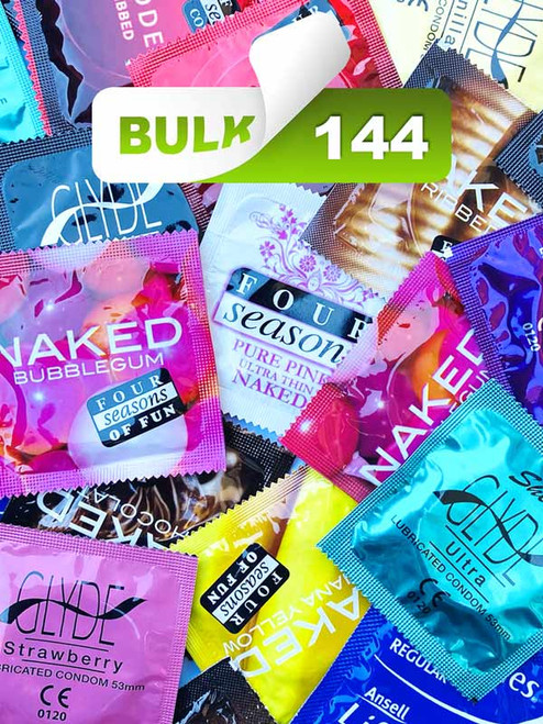Assorted Mix Condoms (Bulk 144) - Buy Bulk Condoms Online