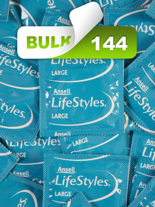 Ansell Lifestyles Large 56mm Condoms (144 Bulk) - Buy Bulk Condoms Online