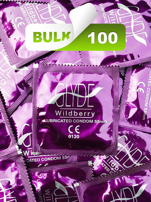 Glyde Wildberry Condoms (100 Bulk) - Buy Bulk Condoms Online