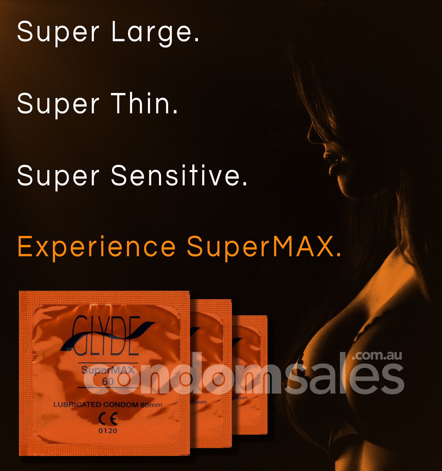 Glyde SuperMax 60mm Condoms (24 loose packed) - Buy Condoms Online
