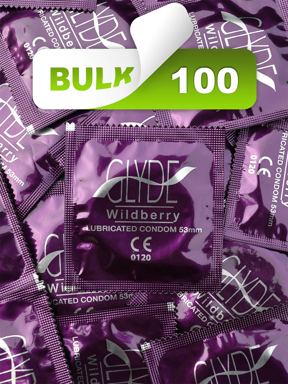 Glyde Wildberry Condoms (100 Bulk) - Buy Bulk Condoms Online