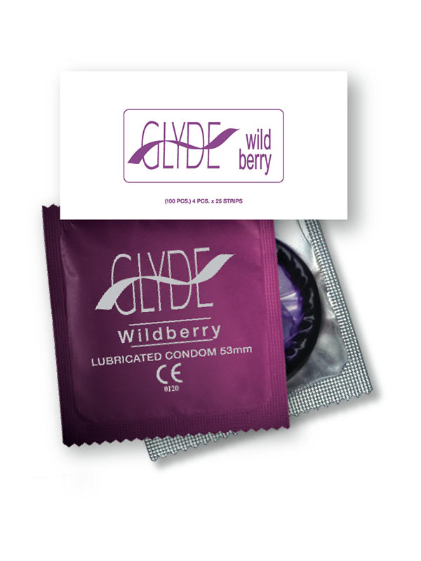 Glyde Wildberry Condoms (24 Loose Packed) - Buy Condoms Online