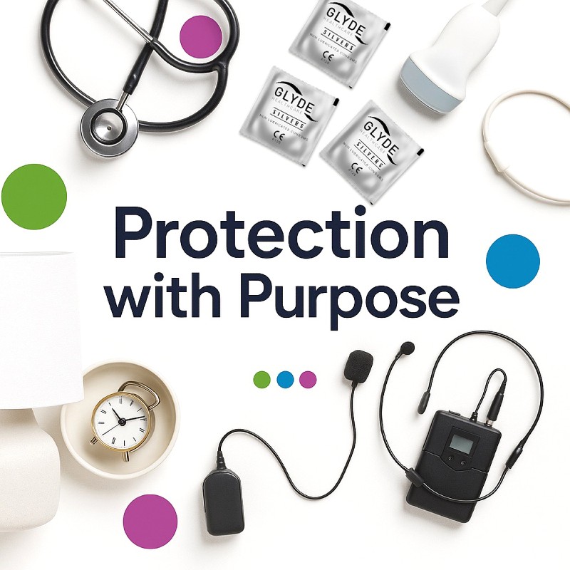 Glyde Non-lubricated condoms. Protection with purpose.