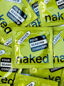 Four Seasons Naked Larger 60mm Condoms (24 loose packed) - Buy Condoms Online