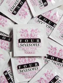 Four Seasons Pure Pink Condoms (24 loose packed) - Buy Condoms Online