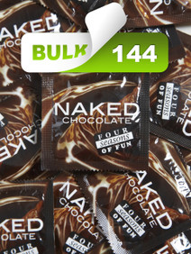 Four Seasons Naked Chocolate Condoms (144 Bulk) - Buy Bulk Condoms Online